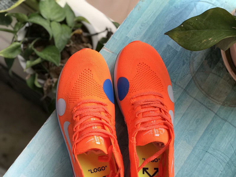 Off-White x Nike Zoom Fly Mercurial Flyknit Orange(98% Authentic quality)